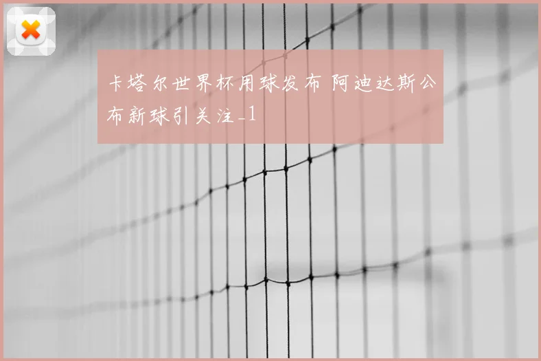 卡塔尔世界杯用球发布 阿迪达斯公布新球引关注_1